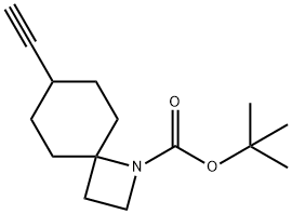 1,1-Dimethylethyl 7-ethynyl-1-azaspiro[3.5]nonane-1-carboxylate Struktur