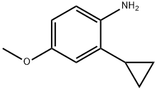 2-Cyclopropyl-4-methoxybenzenamine Struktur