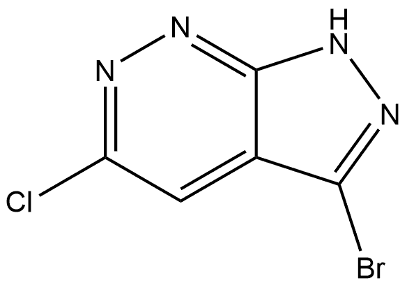 3-Bromo-5-chloro-1H-pyrazolo[3,4-c]pyridazine Struktur