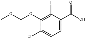 4-Chloro-2-fluoro-3-(methoxymethoxy)benzoic acid Struktur