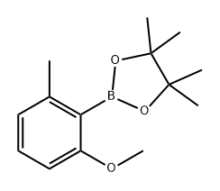 1,3,2-Dioxaborolane, 2-(2-methoxy-6-methylphenyl)-4,4,5,5-tetramethyl- Struktur