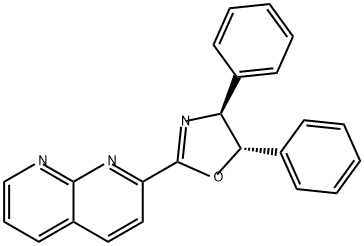 1,8-Naphthyridine, 2-[(4S,5S)-4,5-dihydro-4,5-diphenyl-2-oxazolyl]- Struktur