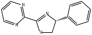 Pyrimidine, 2-[(4R)-4,5-dihydro-4-phenyl-2-oxazolyl]- Struktur