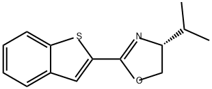 Oxazole, 2-benzo[b]thien-2-yl-4,5-dihydro-4-(1-methylethyl)-, (4R)- Struktur