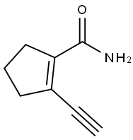 1-Cyclopentene-1-carboxamide, 2-ethynyl- Struktur