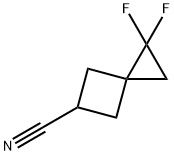 Spiro[2.3]hexane-5-carbonitrile, 1,1-difluoro- Struktur