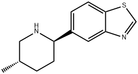 Benzothiazole, 5-[(2R,5S)-5-methyl-2-piperidinyl]- Struktur