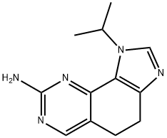 1-isopropyl-4,5-dihydro-1H-imidazo[4,5-h]quinazolin-8-amine Struktur