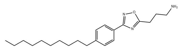 1,2,4-Oxadiazole-5-propanamine, 3-(4-decylphenyl)- Struktur