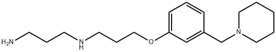 1,3-Propanediamine, N1-[3-[3-(1-piperidinylmethyl)phenoxy]propyl]- Struktur