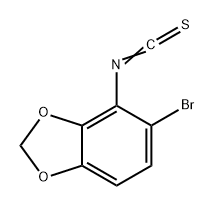 1,3-Benzodioxole, 5-bromo-4-isothiocyanato- Struktur