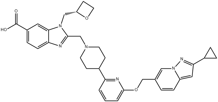 化合物 GLP-1R AGONIST 12, 2765595-19-3, 結(jié)構(gòu)式