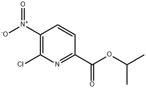 2-Pyridinecarboxylic acid, 6-chloro-5-nitro-, 1-methylethyl ester Struktur