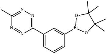 3-Methyl-6-[3-(4,4,5,5-tetramethyl-1,3,2-dioxaborolan-2-yl)phenyl]-1,2,4,5-tetrazine Struktur