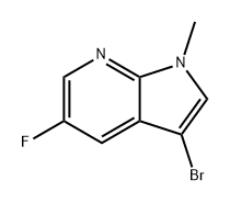 1H-Pyrrolo[2,3-b]pyridine, 3-bromo-5-fluoro-1-methyl- Struktur