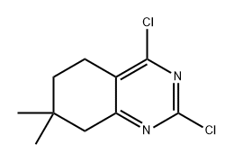 Quinazoline, 2,4-dichloro-5,6,7,8-tetrahydro-7,7-dimethyl- Struktur