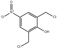 Phenol, 2,6-bis(chloromethyl)-4-nitro- Struktur