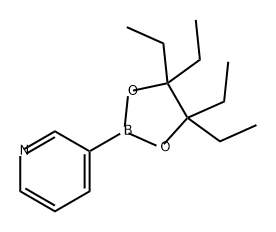 Pyridine, 3-(4,4,5,5-tetraethyl-1,3,2-dioxaborolan-2-yl)- Struktur