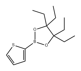 1,3,2-Dioxaborolane, 4,4,5,5-tetraethyl-2-(2-thienyl)- Struktur