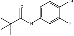 Propanamide, N-(4-chloro-3-fluorophenyl)-2,2-dimethyl- Struktur