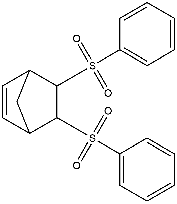 Bicyclo[2.2.1]hept-2-ene, 5,6-bis(phenylsulfonyl)-, (endo,endo)- (9CI) Struktur