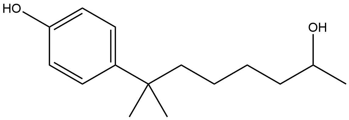 Benzenehexanol, 4-hydroxy-α,ζ,ζ-trimethyl- Struktur