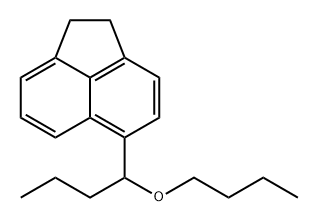 Acenaphthylene, 5-(1-butoxybutyl)-1,2-dihydro- Struktur