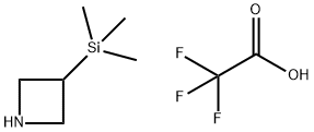 Azetidine, 3-(trimethylsilyl)-, 2,2,2-trifluoroacetate (1:1) Struktur