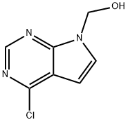 4-Chloro-7H-pyrrolo[2,3-d]pyrimidine-7-methanol Struktur