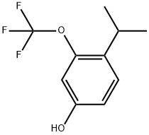 4-(1-Methylethyl)-3-(trifluoromethoxy)phenol Struktur