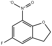 Benzofuran, 5-fluoro-2,3-dihydro-7-nitro- Struktur