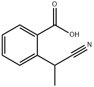 Benzoic acid, 2-(1-cyanoethyl)- Struktur