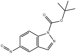 1H-Indazole-1-carboxylic acid, 5-nitroso-, 1,1-dimethylethyl ester Struktur