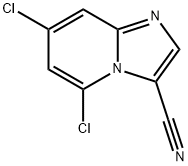 5,7-dichloroimidazo[1,2-a]pyridine-3-carbonitrile Struktur