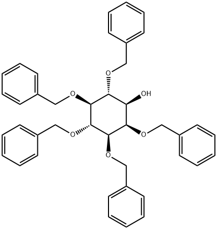 D-myo-Inositol, 2,3,4,5,6-pentakis-O-(phenylmethyl)- Struktur