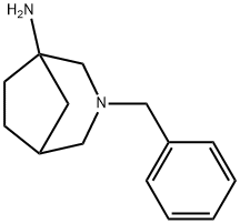 3-Azabicyclo[3.2.1]octan-1-amine, 3-(phenylmethyl)- Struktur