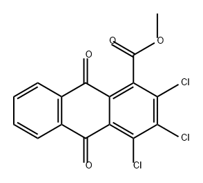 1-Anthracenecarboxylic acid, 2,3,4-trichloro-9,10-dihydro-9,10-dioxo-, methyl ester