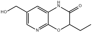 1H-Pyrido[2,3-b][1,4]oxazin-2(3H)-one, 3-ethyl-7-(hydroxymethyl)- Struktur