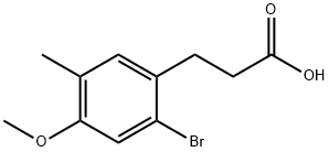 Benzenepropanoic acid, 2-bromo-4-methoxy-5-methyl-