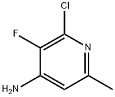 4-Pyridinamine, 2-chloro-3-fluoro-6-methyl- Struktur