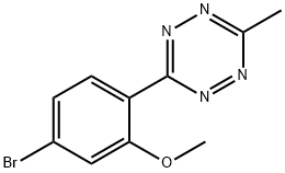 3-(4-Bromo-2-methoxyphenyl)-6-methyl-1,2,4,5-tetrazine Struktur