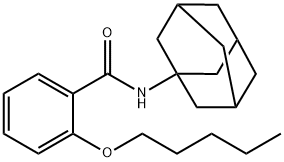 Benzamide, 2-(pentyloxy)-N-tricyclo[3.3.1.13,7]dec-1-yl- Struktur