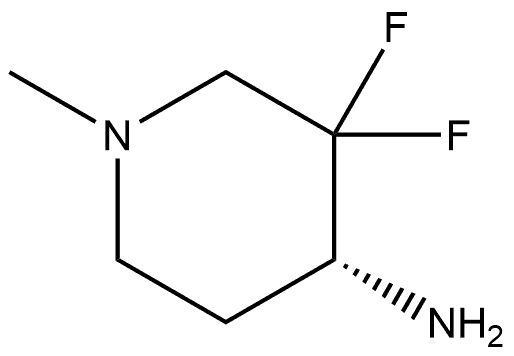 (R)-3,3-Difluoro-1-methylpiperidin-4-amine Struktur