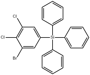 Benzene, 1-bromo-2,3-dichloro-5-(triphenylsilyl)- Struktur