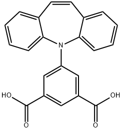 1,3-Benzenedicarboxylic acid, 5-(5H-dibenz[b,f]azepin-5-yl)- Struktur