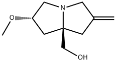 (2S,7aR)-Tetrahydro-2-methoxy-6-methylene-1H-pyrrolizine-7a(5H)-methanol Struktur