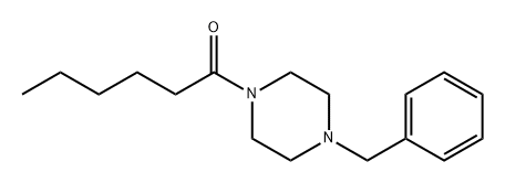 1-Hexanone, 1-[4-(phenylmethyl)-1-piperazinyl]-