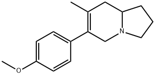 Indolizine, 1,2,3,5,8,8a-hexahydro-6-(4-methoxyphenyl)-7-methyl- Struktur