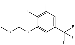 Benzene, 2-iodo-1-(methoxymethoxy)-3-methyl-5-(trifluoromethyl)- Struktur