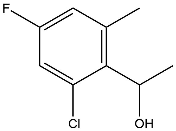 1-(2-Chloro-4-fluoro-6-methylphenyl)ethanol Struktur